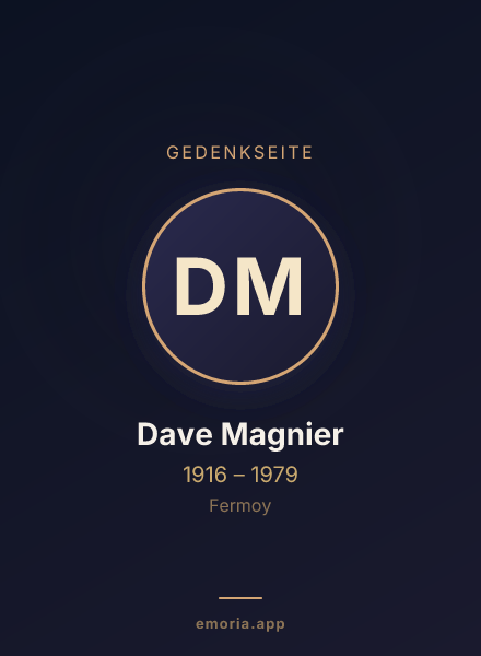 Gedenkportrait von Dave Magnier