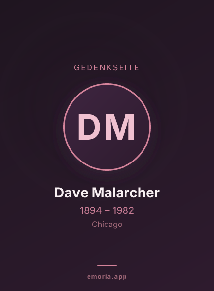 Gedenkportrait von Dave Malarcher