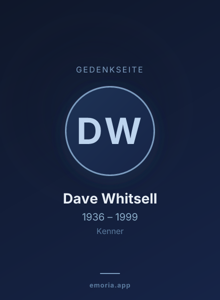 Gedenkportrait von Dave Whitsell