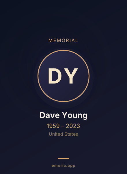 Memorial portrait of Dave Young