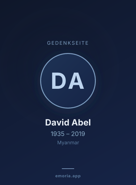 Gedenkportrait von David Abel