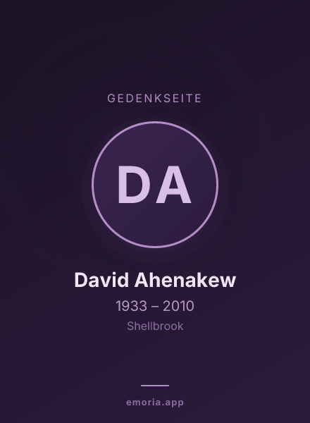 Gedenkportrait von David Ahenakew