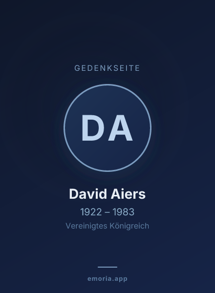 Gedenkportrait von David Aiers