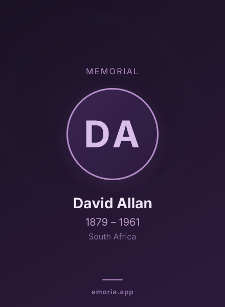 Memorial portrait of David Allan