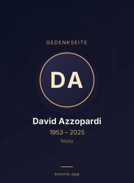Gedenkportrait von David Azzopardi