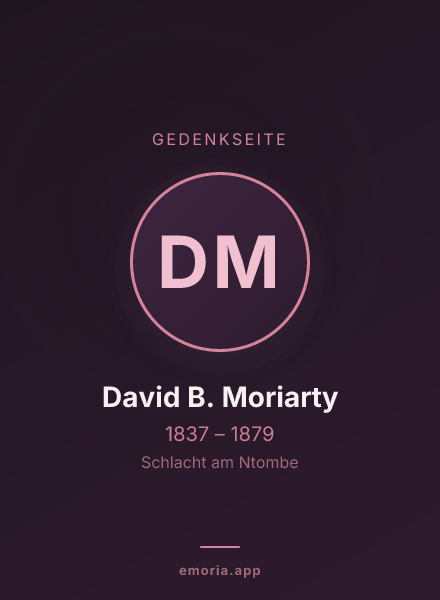 Gedenkportrait von David B. Moriarty