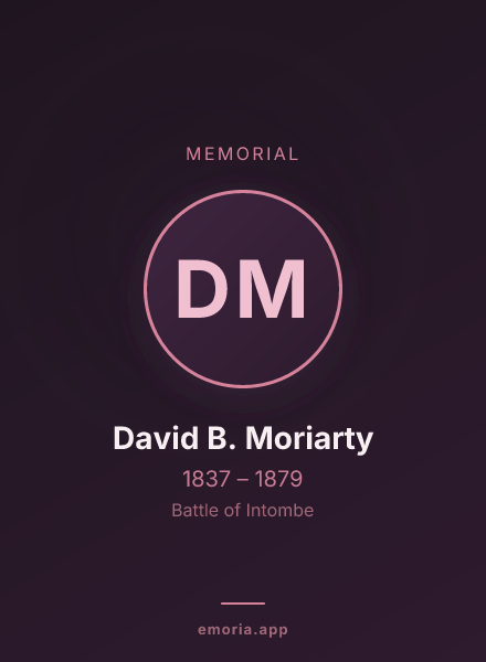 Memorial portrait of David B. Moriarty