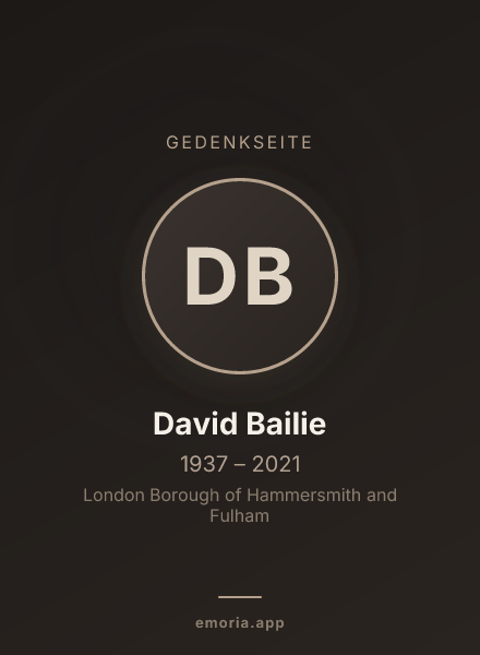 Gedenkportrait von David Bailie
