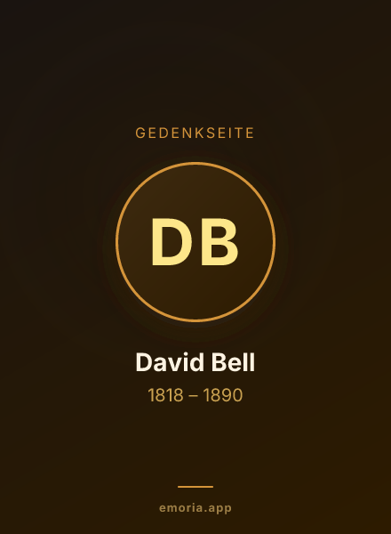 Gedenkportrait von David Bell