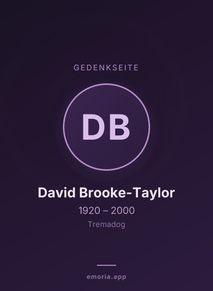 Gedenkportrait von David Brooke-Taylor