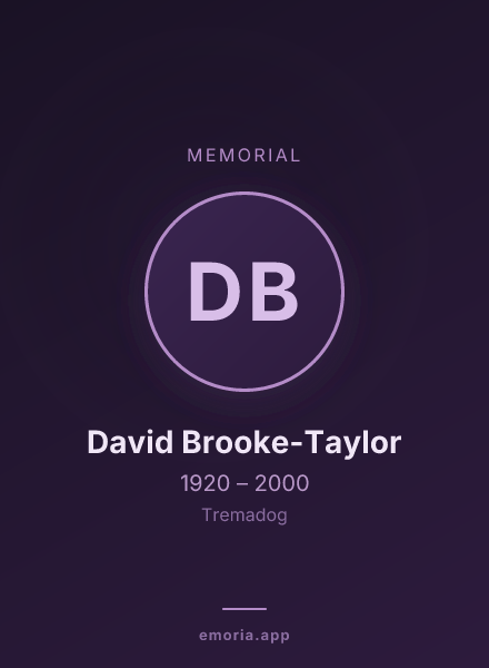 Memorial portrait of David Brooke-Taylor