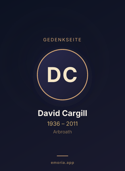 Gedenkportrait von David Cargill