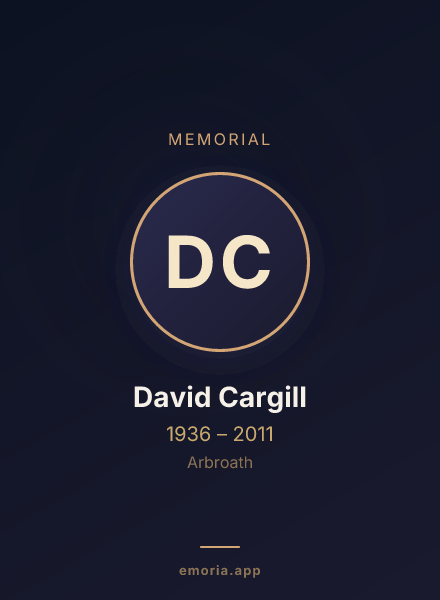 Memorial portrait of David Cargill