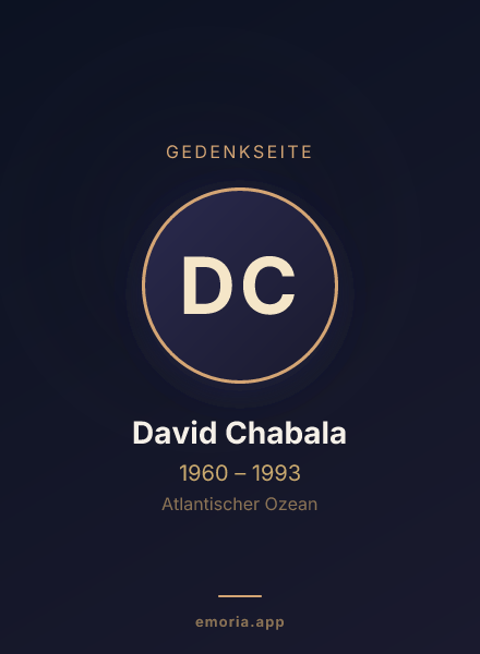 Gedenkportrait von David Chabala