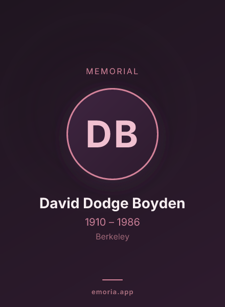 Memorial portrait of David Dodge Boyden