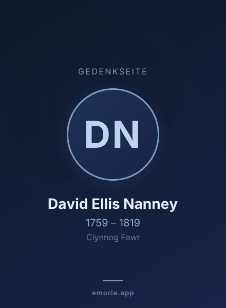 Gedenkportrait von David Ellis Nanney