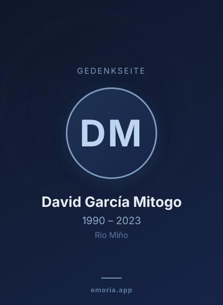 Gedenkportrait von David García Mitogo