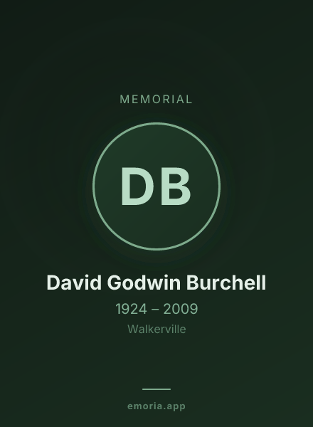 Memorial portrait of David Godwin Burchell