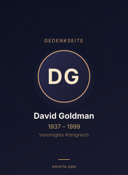 Gedenkportrait von David Goldman