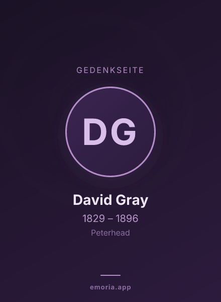 Gedenkportrait von David Gray