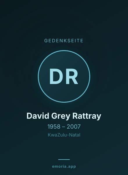 Gedenkportrait von David Grey Rattray