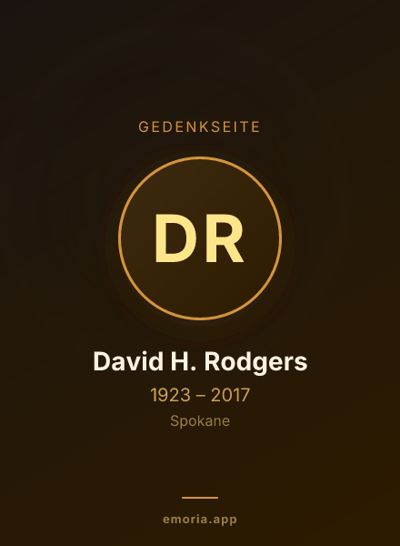 Gedenkportrait von David H. Rodgers