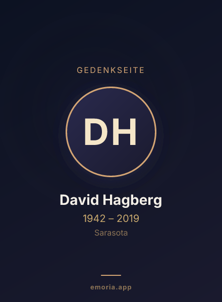 Gedenkportrait von David Hagberg
