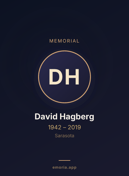 Memorial portrait of David Hagberg