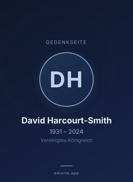 Gedenkportrait von David Harcourt-Smith