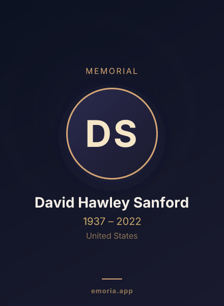 Memorial portrait of David Hawley Sanford