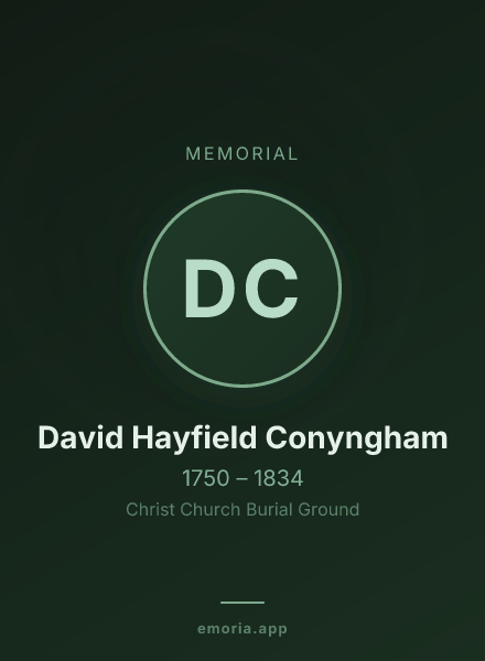Memorial portrait of David Hayfield Conyngham