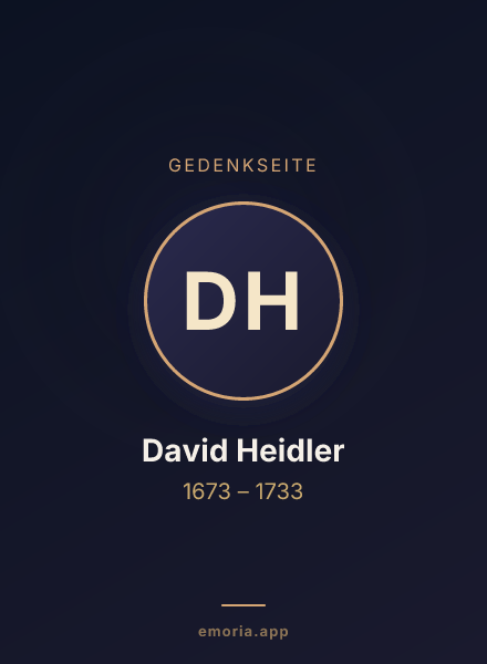 Gedenkportrait von David Heidler