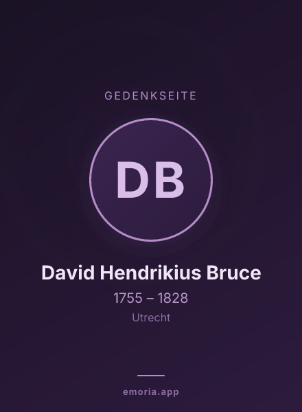 Gedenkportrait von David Hendrikius Bruce