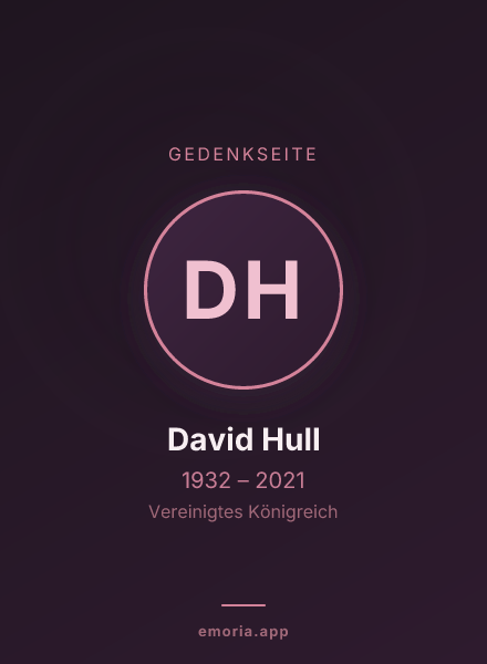 Gedenkportrait von David Hull