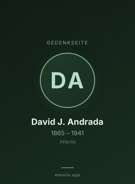 Gedenkportrait von David J. Andrada