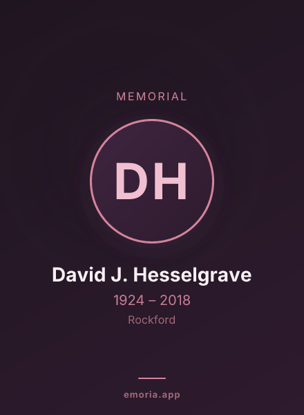 Memorial portrait of David J. Hesselgrave