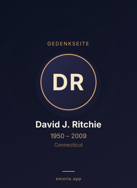 Gedenkportrait von David J. Ritchie
