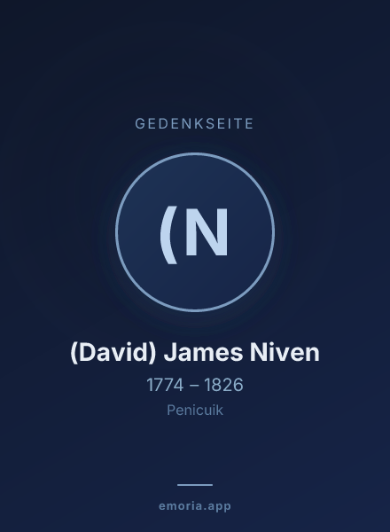 Gedenkportrait von (David) James Niven