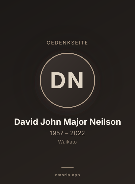 Gedenkportrait von David John Major Neilson
