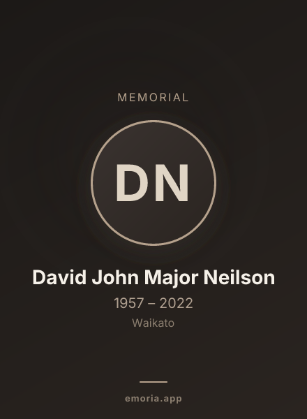Memorial portrait of David John Major Neilson