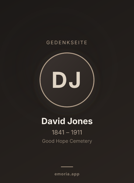 Gedenkportrait von David Jones