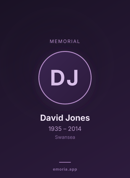 Memorial portrait of David Jones