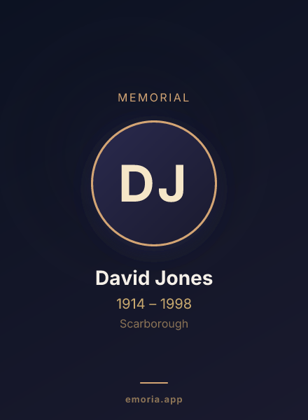 Memorial portrait of David Jones