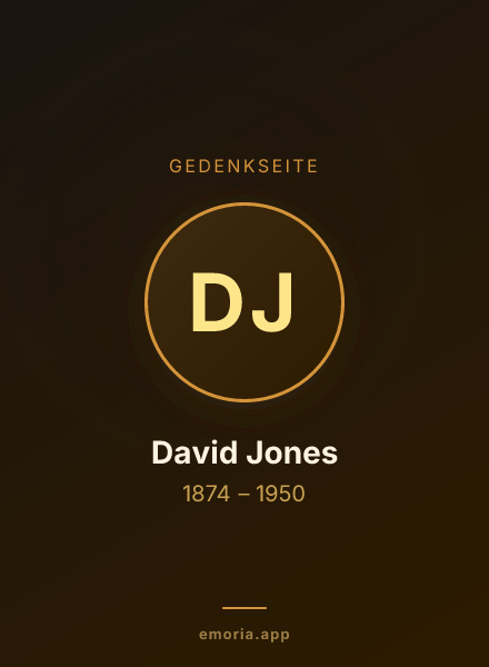 Gedenkportrait von David Jones