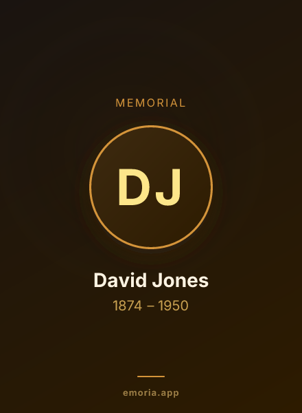 Memorial portrait of David Jones