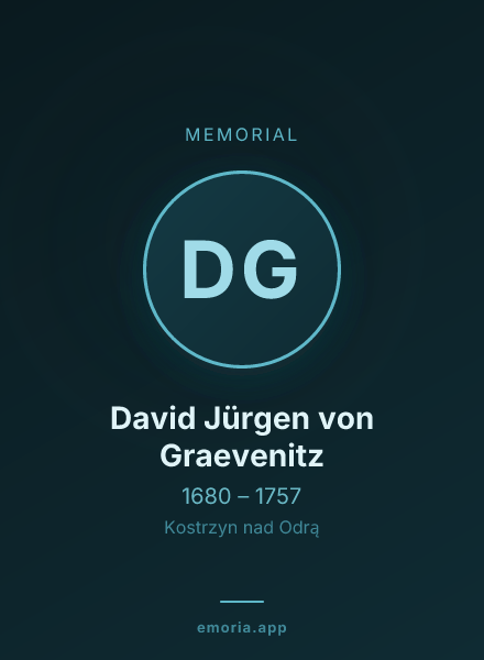Memorial portrait of David Jürgen von Graevenitz