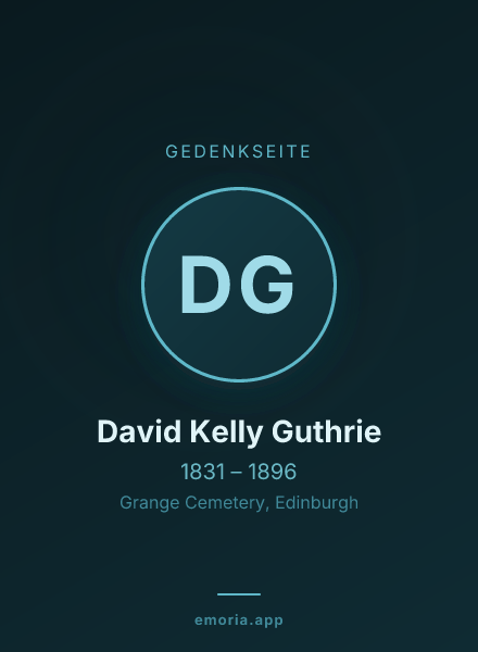 Gedenkportrait von David Kelly Guthrie