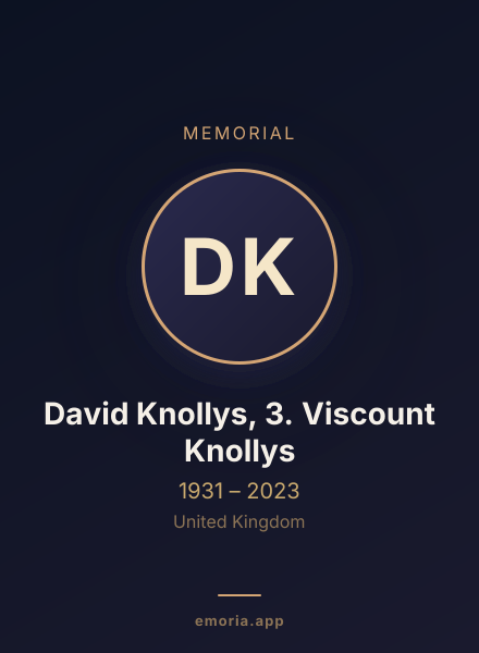 Memorial portrait of David Knollys, 3. Viscount Knollys