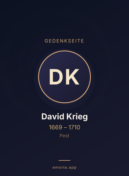 Gedenkportrait von David Krieg