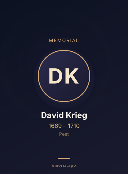 Memorial portrait of David Krieg